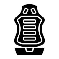 Racing Car Seat Icon Style vector