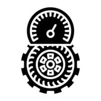 Tire Pressure Icon Style vector