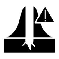 Earthquake Warning System Icon Style vector