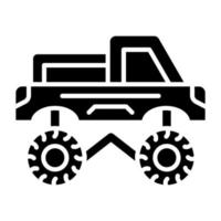 carrera camión icono estilo vector