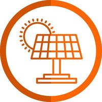 Solar Panel Vector Icon Design