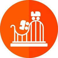 Roller Coaster Vector Icon Design