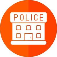 Police Station Vector Icon Design