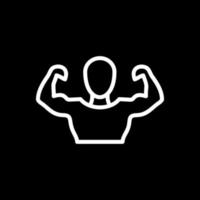 Muscle Man Vector Icon Design