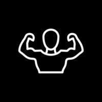 Muscle Man Vector Icon Design