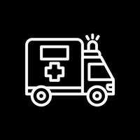 diseño de icono de vector de ambulancia