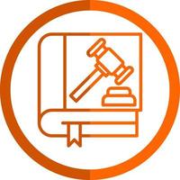 Law Book Vector Icon Design