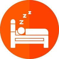 diseño de icono de vector de dormir