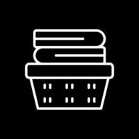 Laundry Basket Vector Icon Design