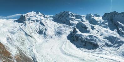 The Gorner Glacier Gornergletscher in Switzerland, second largest glacier in the Alps. photo