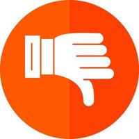 Thumbs Down Vector Icon Design