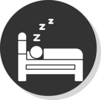 diseño de icono de vector de dormir