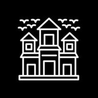 Haunted House Vector Icon Design