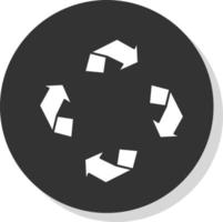 diseño de icono de vector de reciclaje