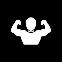 Muscle Man Vector Icon Design