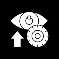 diseño de icono de vector de lente de contacto