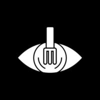 diseño de icono de vector de cuchara de ojo