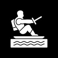 Water Skiing Vector Icon Design