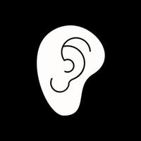 Ear Vector Icon Design