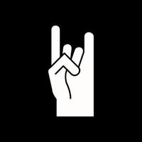 Sign Language Vector Icon Design