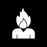 Burning Vector Icon Design