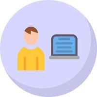 diseño de icono de vector de programador