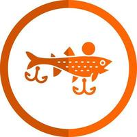 diseño de icono de vector de cebos de pesca