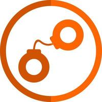 Handcuffs Vector Icon Design