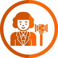 Judge Vector Icon Design