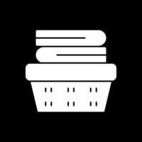 Laundry Basket Vector Icon Design