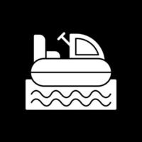 diseño de icono de vector de barco de parachoques