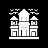 Haunted House Vector Icon Design