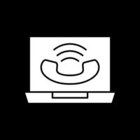 Online Call Vector Icon Design