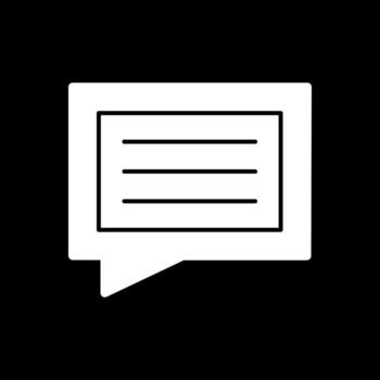 diseño de icono de vector de mensaje