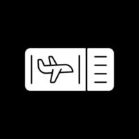 Plane Ticket Vector Icon Design