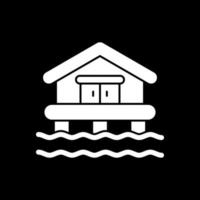 Beach House Vector Icon Design