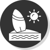 Surf Vector Icon Design