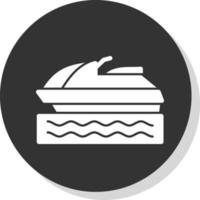 Jet Ski Vector Icon Design