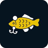 diseño de icono de vector de cebos de pesca