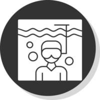 Diving Vector Icon Design