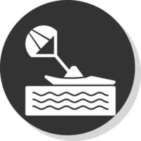 Parasailing Vector Icon Design