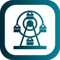 Ferris Wheel Vector Icon Design