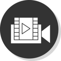 diseño de icono de vector de producción de video