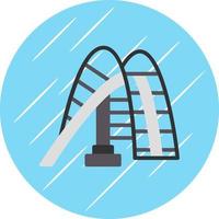 Roller Coaster Vector Icon Design