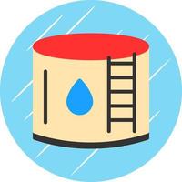 Water Tank Vector Icon Design