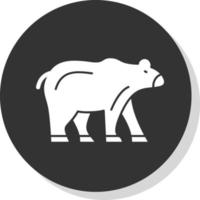 diseño de icono de vector de oso