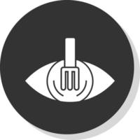 diseño de icono de vector de cuchara de ojo