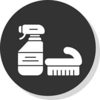 diseño de icono de vector de herramientas de limpieza