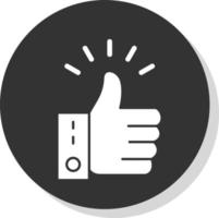 Thumbs Up Vector Icon Design