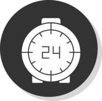 24 Hours Vector Icon Design